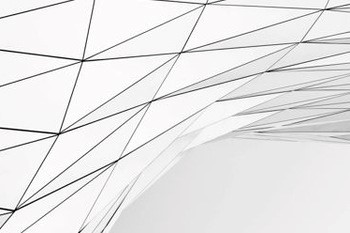 abstrakt motiv av en välvd glasruta