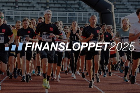 Finansloppet 2025 Löpare vid starten av Finansloppet